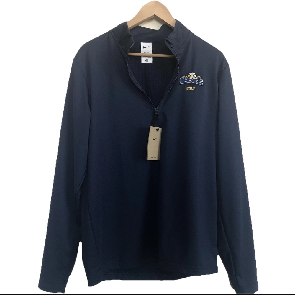 NEW Nike Dri-FIT Golf Logo Pullover 1/4 Zip Mens Size Medium Blue FD5837-410 - Picture 7 of 7